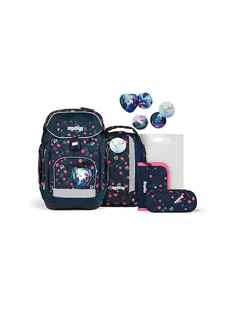 ERGOBAG | Set di zaini scolastici 6 pz. MAXI Reflex Glow - PhantBärsiewelt | 
